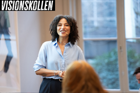 Minna Salami föreläser, vinjett Visionskollen