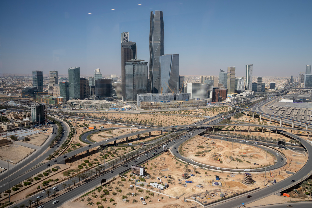 En vy över Riyadh, Saudiarabien.