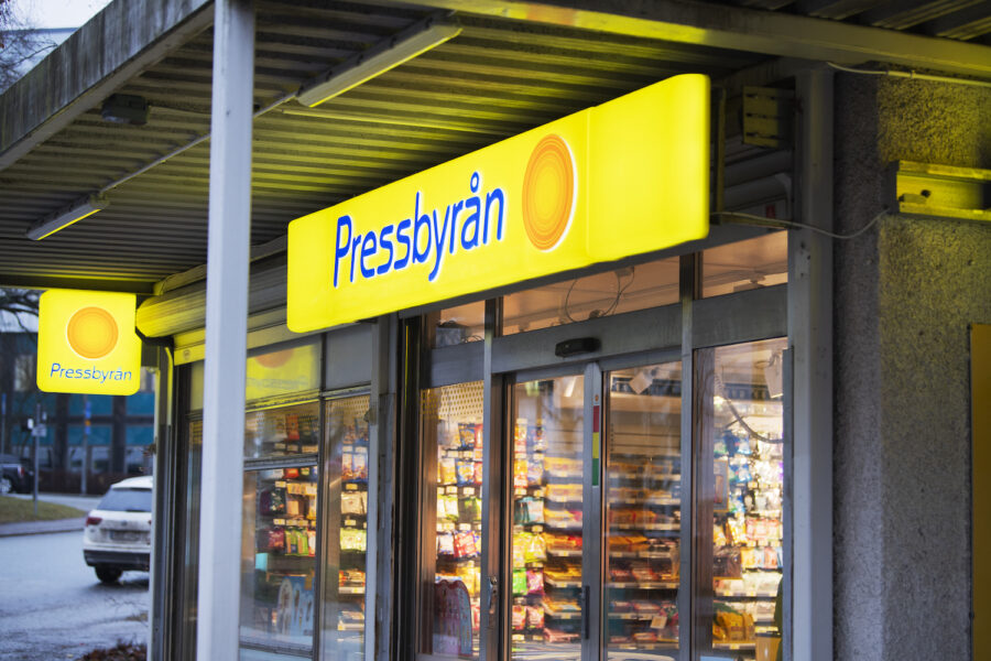 pressbyrånskylt