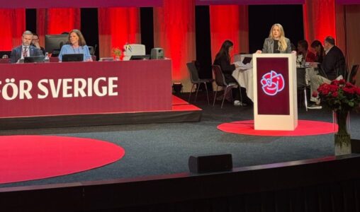 Annie Ross (S), ombud från Stockholm och styrelsemedlem i vänsterfalangen Reformisterna.