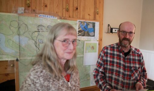 Ulf Johansson och Monica Norén från Miljögruppen Pite älvdal.