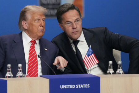 Donald Trump och Mark Rutte.