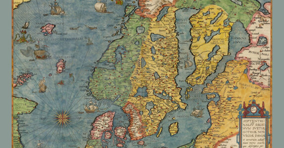 Sverigekarta från 1500-talet.