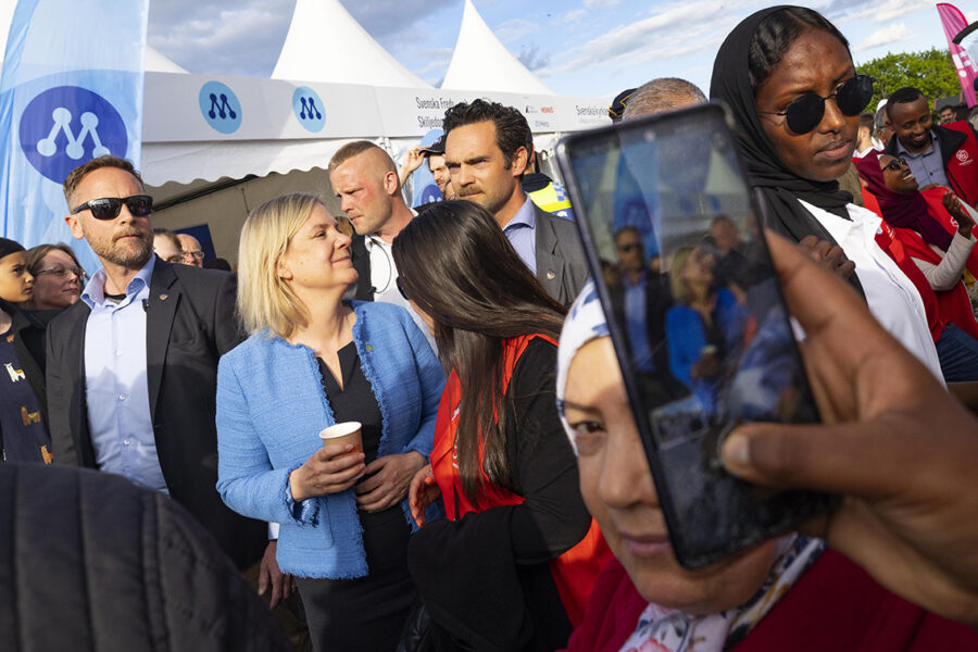 2022 talade dåvarande statsminister Magdalena Andersson (S) på Järvaveckan.