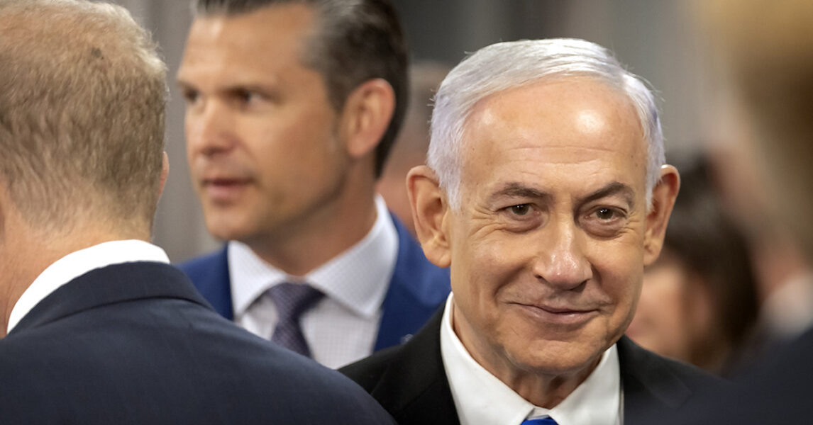 Israels premiärminister och USA:s försvarsminister.