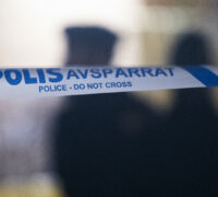 En polisavspärrning.