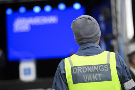 ordningsvakts ryggtavla