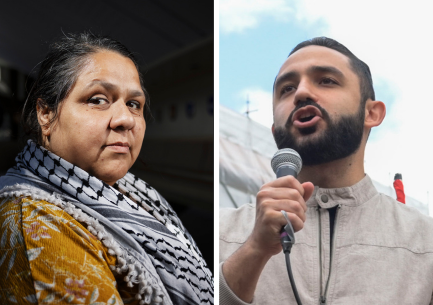 Konflikt i Vänsterpartiet: Riksdagsledamöterna Lorena Delgado Vara och Daniel Riazat riskerar uteslutning.