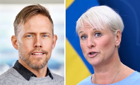 Bildcollage med Martin och Tenje