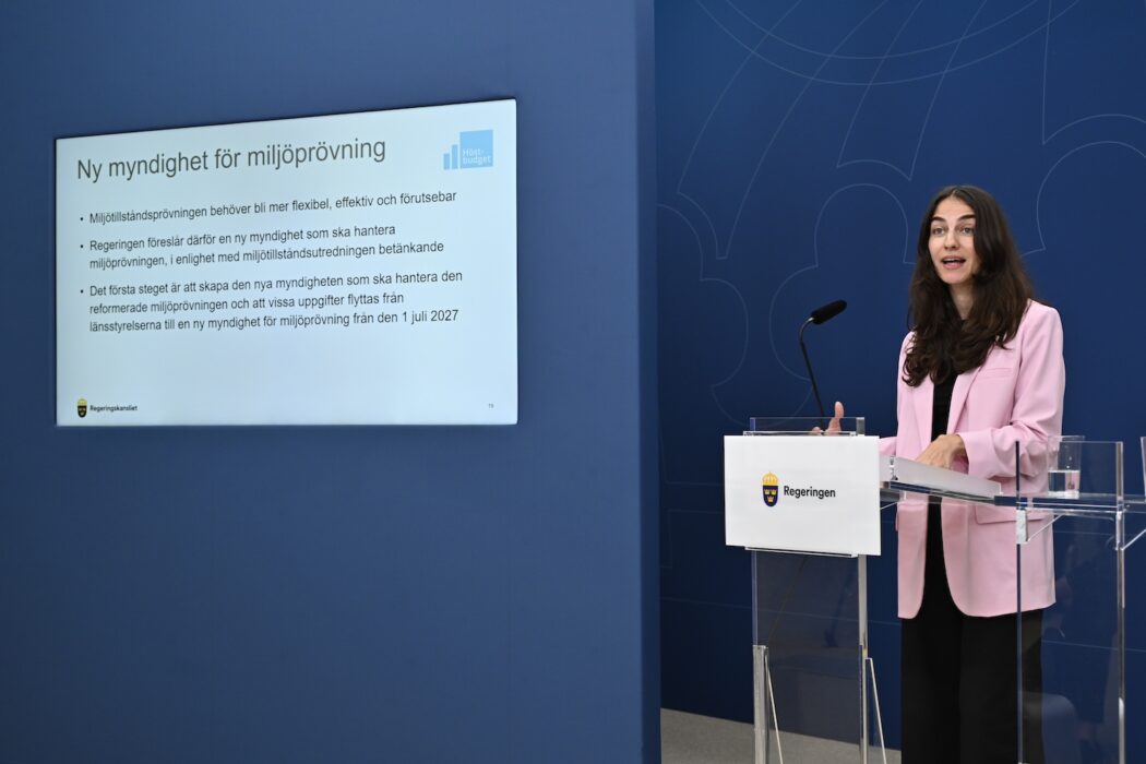 Romina Pourmokhtari presenterar en ny myndighet.