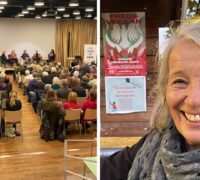 Bild på seminarium och Maria Dahl