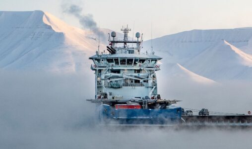 Fartyg på Svalbard.