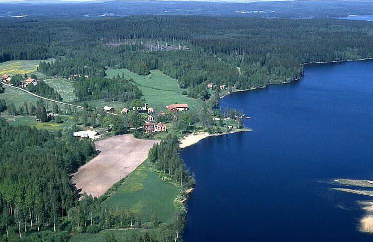 Sjön Viken sett från ovan.