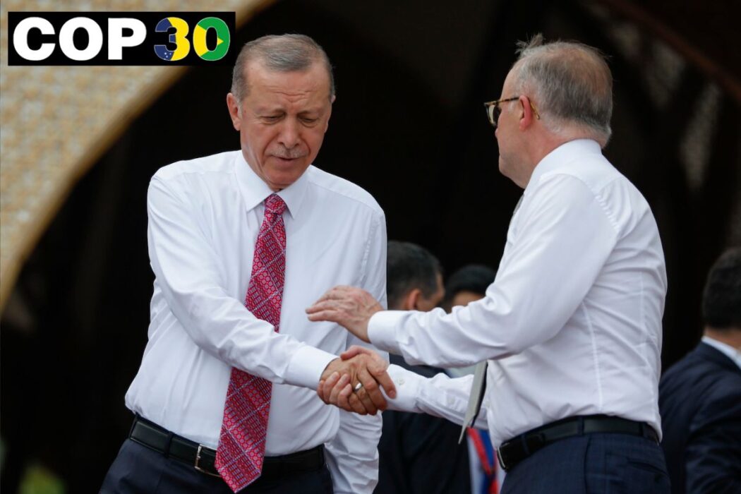 Erdogan och Albanese.