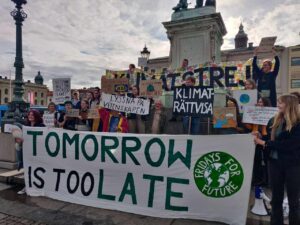 Klimatstrejk i Göteborg.