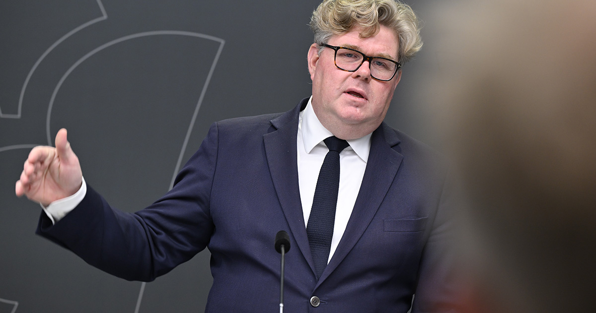 Justitieminister Gunnar Strömmer.