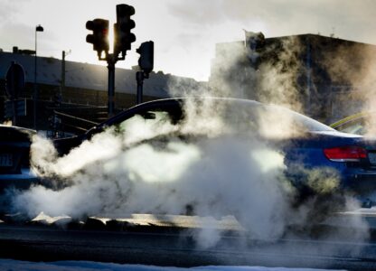 Avgaser från bilar.