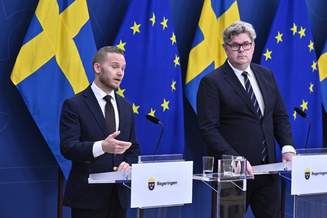 Henrik Vinge (SD) och Gunnar Strömmer (M).