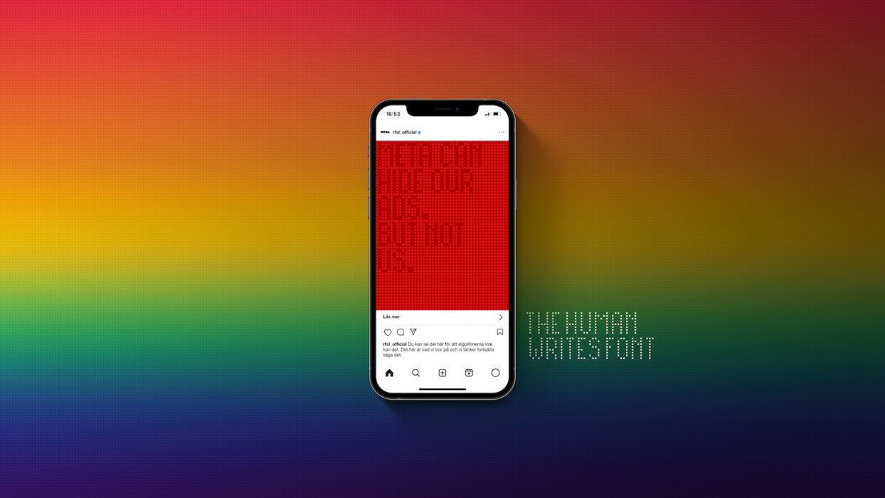 Prickad text mot prickig bakgrund, tänkt att vara osynlig för AI.