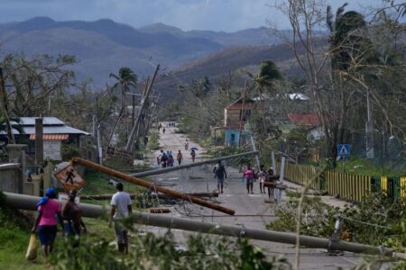 Förödelse efter orkanen Melissa i Jamaica.
