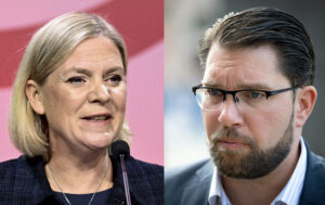 Magdalena Andersson och Jimmie Åkesson.