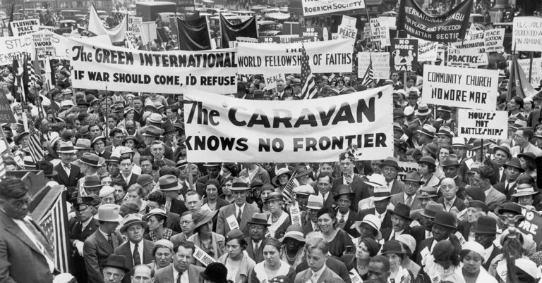 En stor demonstration.