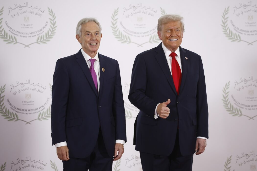 Tony Blair och Donald Trump.