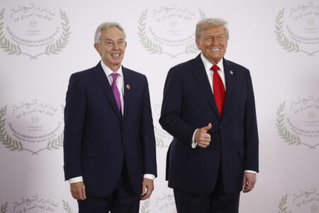 Tony Blair och Donald Trump.