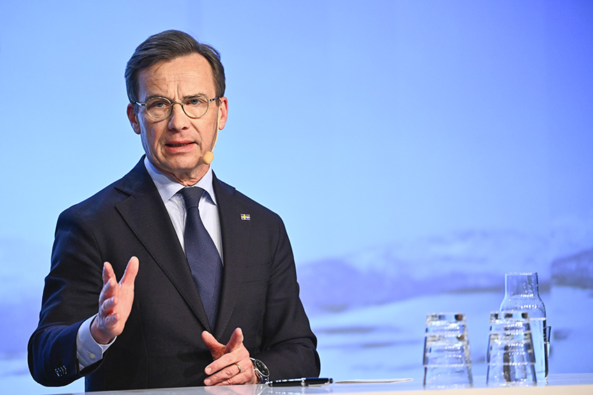 Statsminister Ulf Kristersson (M) säger att Sverige i nuläget inte kan ställa sig bakom förslaget.