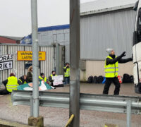 Blockad vid slakteri