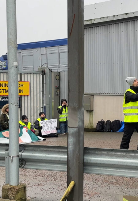 Blockad vid slakteri