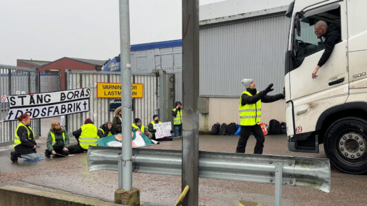 Blockad vid slakteri