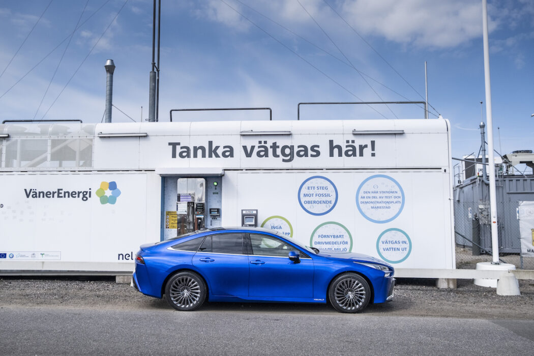 Vätgasmacken i Mariestad 2019 hade vid tidpunkten lokal vätgastillverkning från solceller.