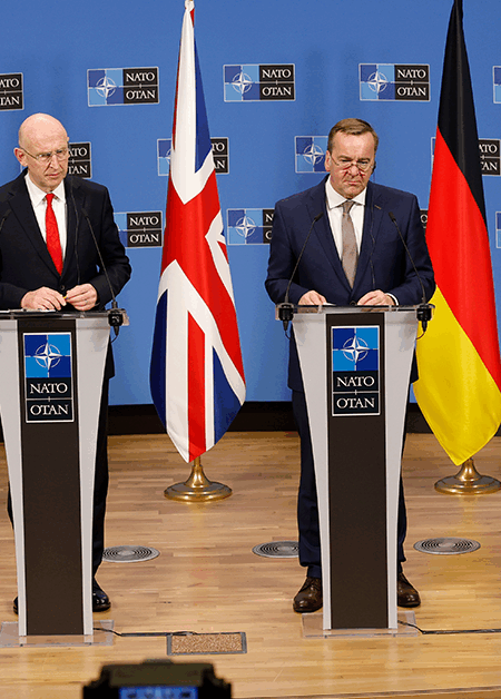 Europeiska försvarsministrar på Säkerhetsmöte i Bryssel 12 februari