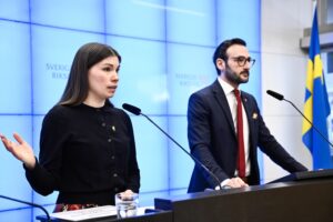 Annika Hirvonen och Tony Haddou.