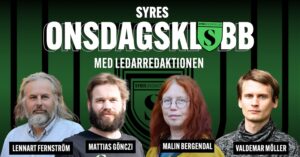 Lennart Fernström, Mattias Gönczi, Malin Bergendal och Valdemar Möller.