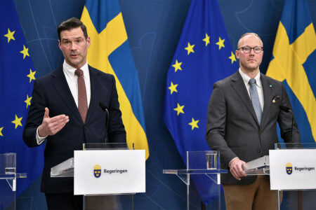 Pressträff om utvisningar.