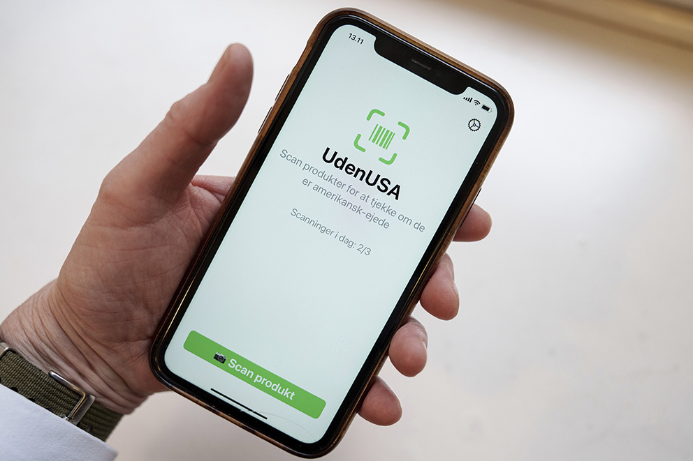 Appar som visar om varor är amerikansktillverkade har rusat upp på applistorna i Danmark efter Donald Trumps uppmärksammade uttalanden om Grönland.