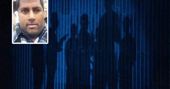 Siluetter av människor som står tillsammans. Skribenten inklippet.