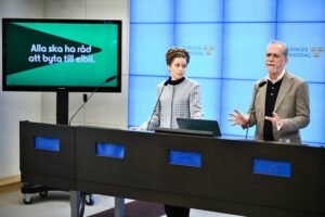 Amanda Lind och Daniel Helldén.