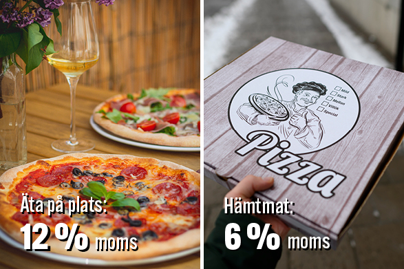 Nya momsregler: 12 procent på mat som äts på plats och 6 procent på hämtmat – branschen varnar för ökad administration.