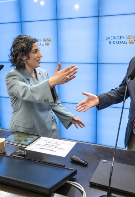 Simona Mohamsson och Jimmie Åkesson.