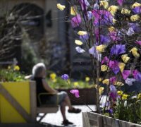 Påskpynt i centrala Lund.