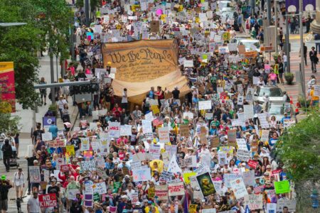 Demonstration i Houston.