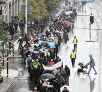 Sorgmarsch för klimatet.