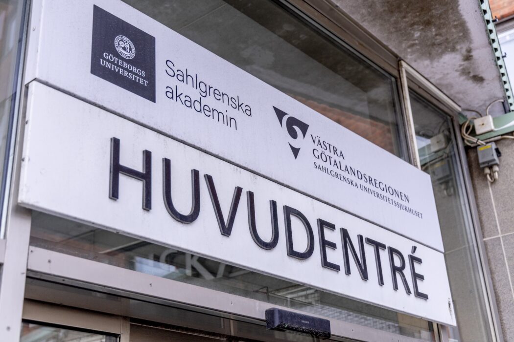 Entreskylt Sahlgrenska.
