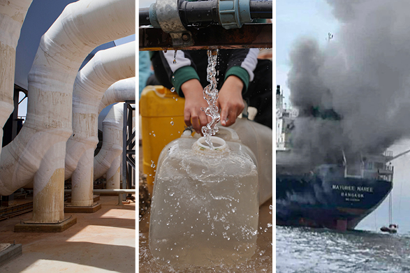 Avsaltningsanläggningar förser miljontals människor i Persiska viken med dricksvatten.