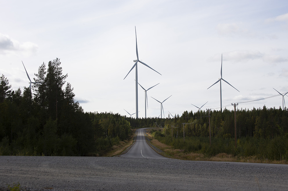 Markbygden utanför Piteå rymmer Europas största landbaserade vindkraftpark – i en av de kommuner som får mest stöd.