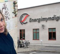 Infälld bild: rebellmamman Marie. Bakgrund: Energimyndigheten.