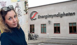 Infälld bild: rebellmamman Marie. Bakgrund: Energimyndigheten.